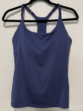 Fabletics Indigo Racerback Adjustable-Strap Tank